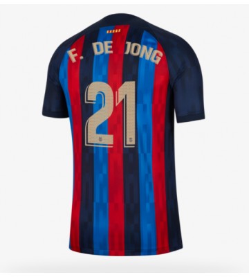 Barcelona Frenkie de Jong #21 Hemmatröja 2022-23 Korta ärmar